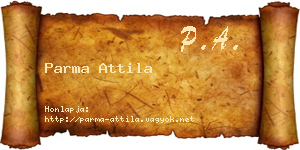 Parma Attila névjegykártya